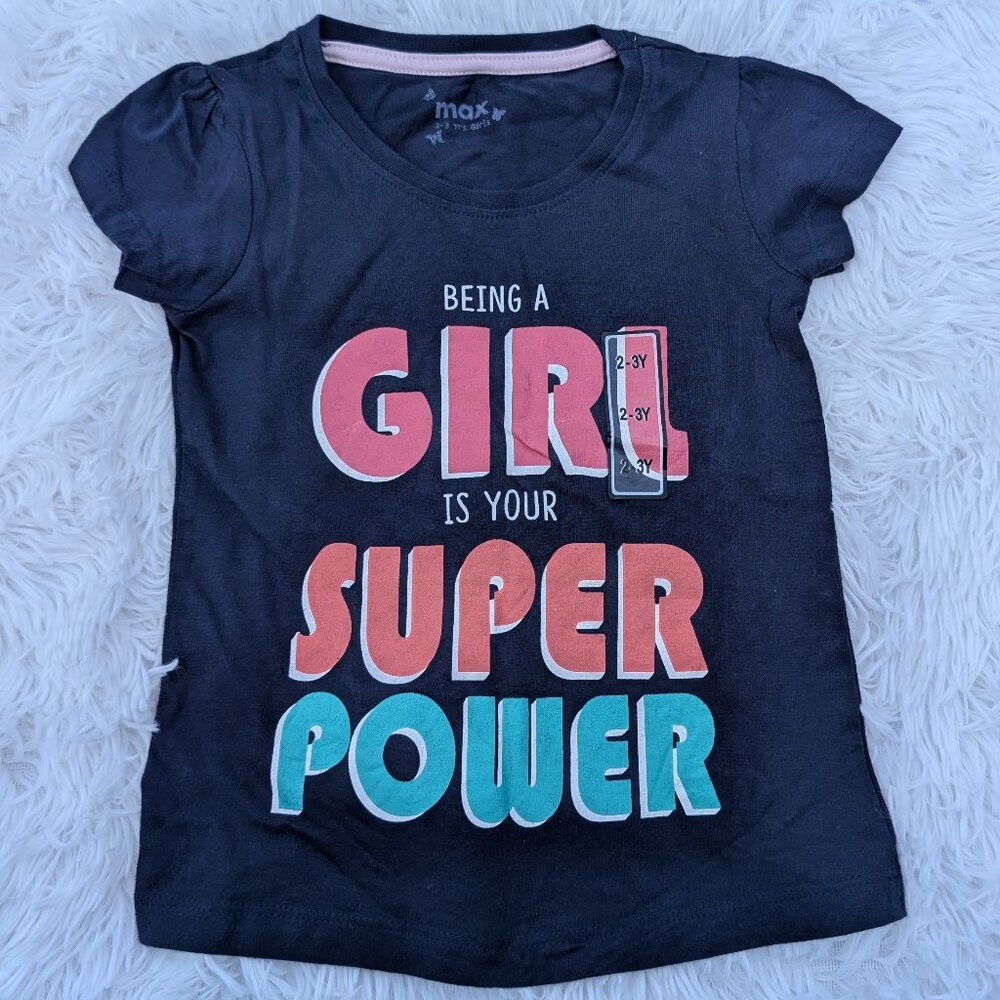 MAX 's Black Girls' Superpower Tee – Bold, Confident, Empowering